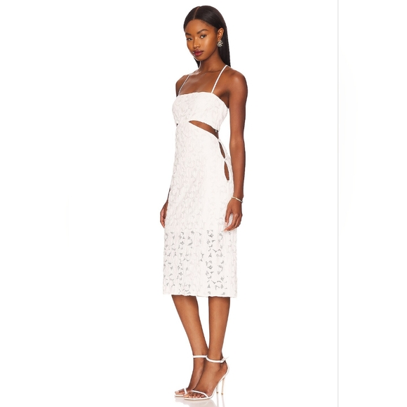 P1. NWT LPA PERLA MIDI CUTOUT DRESS - Picture 3 of 9